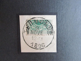 TX 1 - Gehalveerd Met Stempel Termonde 9/11/1896  - Dendermonde - Postzegels