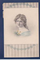 CPA 1 Euro Buste Femme Woman Illustrateur Art Nouveau Circulé Prix De Départ 1 Euro - 1900-1949