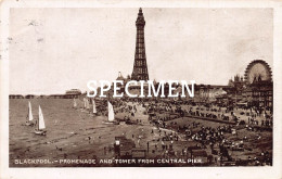Promenade And Tower From Central Pier - Blackpool - Blackpool