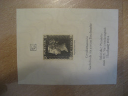 HAMBURG 1984 ENGLAND Great Britain One Penny GB Imperforated Reproduktion Proof Epreuve Nachdruck Poster Stamp GERMANY - Essays, Proofs & Reprints