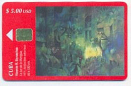 CUBA, Used Chip Phonecard, In Perfect Condition, Painting By Vicente R. Bonachea, # Cuba-139 - Cuba