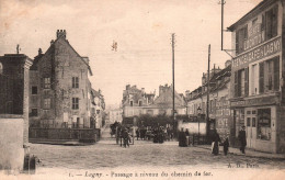 Lagny - Le Passage à Niveau Du Chemin De Fer - Agence Et Café De Lagny - Attelage - Lagny Sur Marne