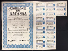 Compagnie Du Katanga 1944 Action  Cod.doc.334 - Industrie