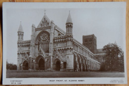 St. Albans Abbey - West Front - Papier Glacé - (n°25979) - Herefordshire