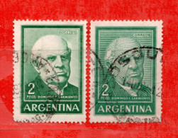 (Us.7) Argentina ° 1963-1964 - DOMINGO SARMIENTO. Yv. 662-693.  Oblitérer.  Come Scansione. - Usados