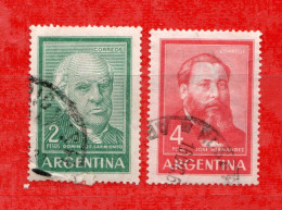 (Us.7) Argentina ° 1964 - . Yv. 693-693A.  Oblitérer.  Come Scansione. - Gebruikt