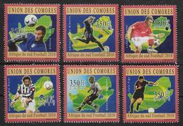 COMORES  N° 2059/64 * *  ( Cote 15e )  Cup 2010  Football Soccer Fussball - 2010 – África Del Sur