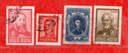 (Us.7) Argentina ° 1966-67 - . Yv. 779-781-782-783.  Oblitérer.  Come Scansione. - Oblitérés