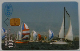 GREECE - OTE - Chip - Engineer Card - Without Control - 100 Unit Loaded With 232 Units - Sailing - RR - Griechenland