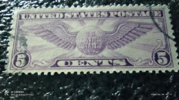 USA-1930-40        5C       AIRMAIL  STAMP   USED- - 1a. 1918-1940 Usados