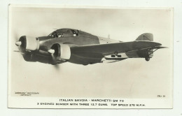 AEREO ITALIAN SAVOIA MARCHETTI SM 79 - FOTOGRAFICA - NV FP - 1939-1945: 2ème Guerre