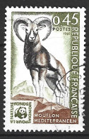 FRANCE. N°1613 De 1969 Oblitéré. WWF Mouflon. - Usados
