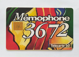Télécarte France -  Mémophone 3672 - Zonder Classificatie