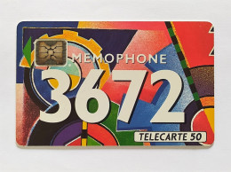 Télécarte France -  Mémophone 3672 - Non Classificati