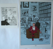 Yves CHALAND / Lot ExLibris + CP PASTICHE // CHAMPAKA // Rare & Collector +++ - Illustrateurs A - C