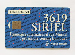 Télécarte France -  3619 Siriel - Unclassified
