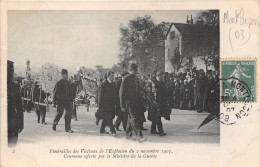 03-MONTLUCON- FUNERAILLES DES VICTIMES DE L'EXPLOSION DU 2 NOV 1907- COURONNE OFFERTE PAR LE MINISTRE DE LA GUERRE - Montlucon