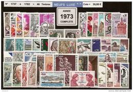 FRANCE - Année Complète 1973 - NEUF LUXE ** 46 Timbres - 1970-1979