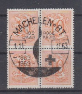 BELGIË - OBP - 1951 - Nr 850 ( MACHELEN -  100 JAAR RODE KRUIS) - Gest/Obl/Us - 1951-1975 Heraldic Lion