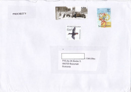 CAR, FORESTRY, BIRD, CHRISTMAS STAMPS ON COVER, 2022, FINLAND - Cartas & Documentos