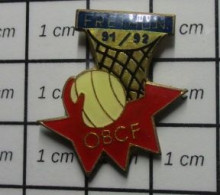 512G1 Pin's Pins / Beau Et Rare / SPORTS / O.B.C.F. (Olympique Basket Club Fréthun). - Basketbal