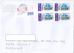 TOWNSCAPES, BUSS, BIKE, STAMPS ON COVER, 2022, NETHERLANDS - Lettres & Documents