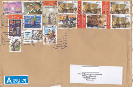 ART, BIRD, KINGS, MONUMENT, MINERALS, NICE STAMPS ON COVER, 2022, BELGIUM - Storia Postale