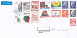 EUROPA CEPT, FISHING, HEART, ARCHITECTURE, REFUGEES, WINDMILL, QUEEN MARGRETHE, NICE STAMPS ON COVER, 2022, DENMARK - Storia Postale