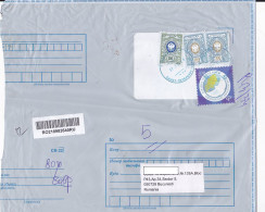 COAT OF ARMS, WOMEN'S FORUM, NICE STAMPS ON REGISTERED PLASTIC COVER, 2022, RUSSIA - Lettres & Documents