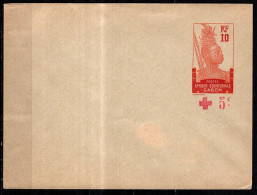 GABON Entier Postal  10c + 5c Croix Rouge 125 X 92 Neuf TB - Storia Postale