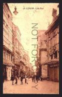 SPAIN POSTCARD GALICIA TARJETA POSTAL LA CORUÑA Ca1900 CALLE REAL W42101 - La Coruña