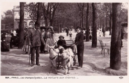 75 Paris - Champs Elysees - La Voiture Aux Chevres 264 Attelage Chevre Goat Cart - Champs-Elysées