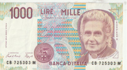 Italia Italy Italie 1000 Lires 1990 - 1000 Liras
