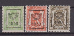 BELGIË - OBP - 1939 - PRE 417/19 (15 Type C) - MNH** - Typo Precancels 1936-51 (Small Seal Of The State)