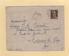 Convoyeur - Modane à Chambery - 1946 - Marianne De Gandon - Railway Post