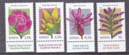 Romania 2022 Endemic Plants From The Carpathian Mountains Stamps 4v MNH + LABELS IN ROMANIAN LANGUAGE - Ungebraucht