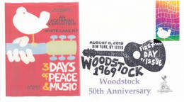 Woodstock 50th Anniversary FDC, New York, NY Pictorial Cancellation, From Toad Hall Covers! (#1 Of 4) - 2011-...