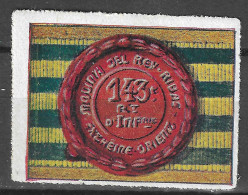 WWI WW1 Vignette Cinderella Delandre 143ème Régiment D'infanterie MNH** GOMME ORIGINALE VERY FINE - Cinderellas