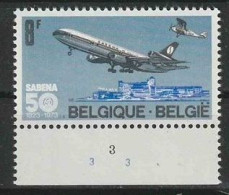 Belgie OCB 1675 ** MNH Met Plaatnummer 3 - 1971-1980