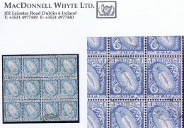 Ireland 1922-35 Watermark SE 1s Sword Block Of 12 Cancelled LR BAGGOT ST DUBLIN 16 JU 23 Cds, Day After Issue - Used Stamps