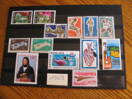 POLYNESIE ANNEE COMPLETE 1969 NEUVE LUXE - MNH - COTE YVERT 370,30 EUROS - Neufs