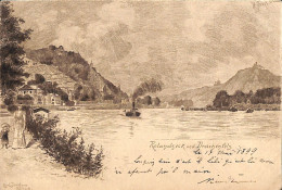 Rolandseck Und Drachenfels (1899 Carl Jander, Berlin) - Drachenfels