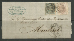 SPAIN. FOLDED COVER. BARCELONA TO MADRID. C GIRONA. - Storia Postale