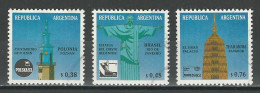 Argentina 1993 Mi 2167-69 O Used - Gebraucht