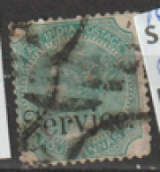 India  Overprinted  SERVICE  1867  SG  029  4a Fime Used - 1858-79 Crown Colony