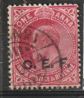 India  Overprinted C E F 1905  SG  C13   1a    Fine Used - 1902-11  Edward VII