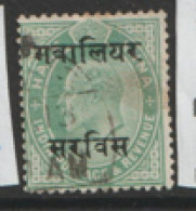 India  Overprinted  GALIOR  OFFICIAL  1903  SG  031  1/2a Fine Used - 1902-11 Roi Edouard VII