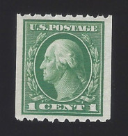 US #410 1912 Green Perf 8.5 Horz Wmk 190 MNH VF SCV $13 - Neufs