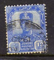 Johore (1940) -  12 Ct.  Sultan Ibrahim - Oblitere - Johore