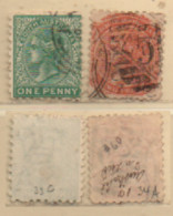 Australien South Australia 1870/75 MiNr.: 33c; 34a Gestempelt, Australia Used Scott: 57;58 YT: 25; 26 Sg: 158; 160 - Used Stamps